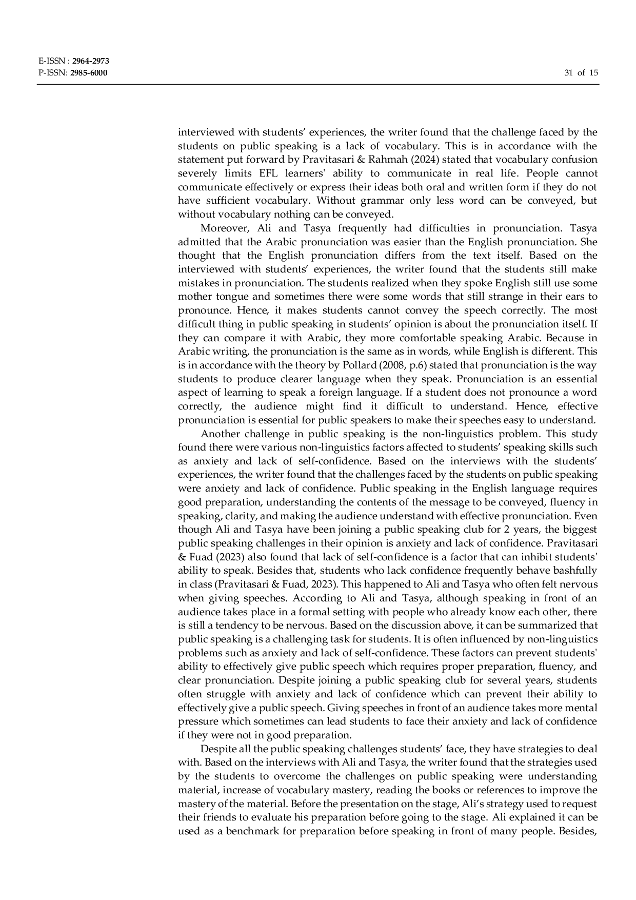 JURIS A Narrative Inquiry of Students Experiences on Public Speaking Club Activities