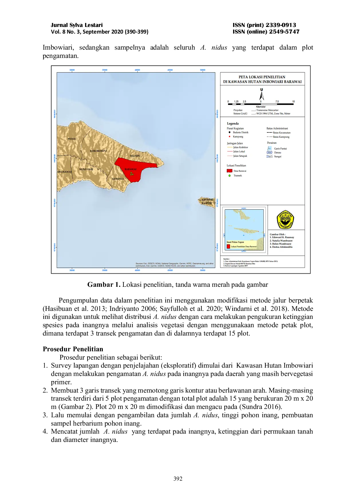 JURIS Distribusi Vertikal Asplenium nidus L di Kawasan Hutan Imbowiari Kepulauan Yapen Papua Vertical Distribution of Asplenium nidus L in the Imbowiari Forest Yapen Islands Papua