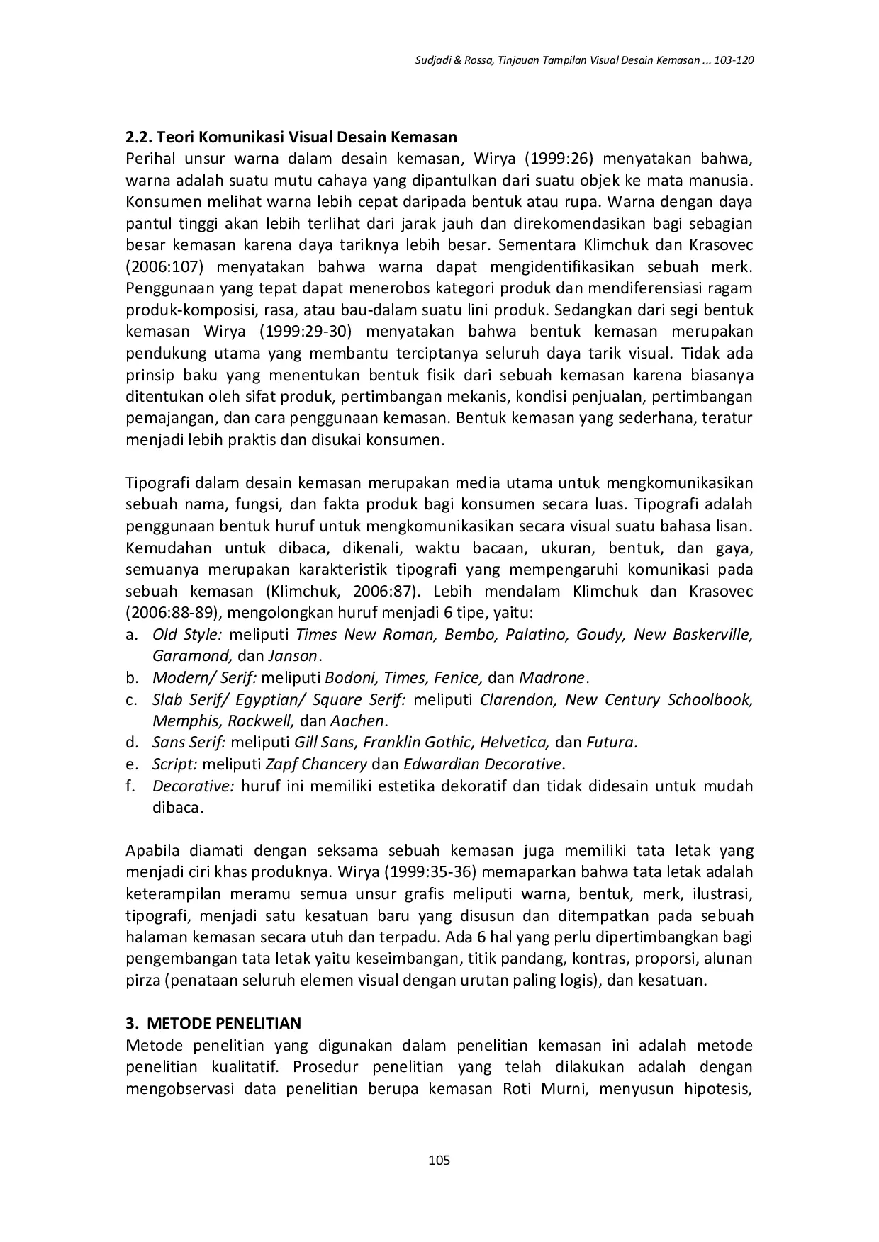 JURIS Tinjauan Tampilan Visual Desain Kemasan Roti Murni di Yogyakarta