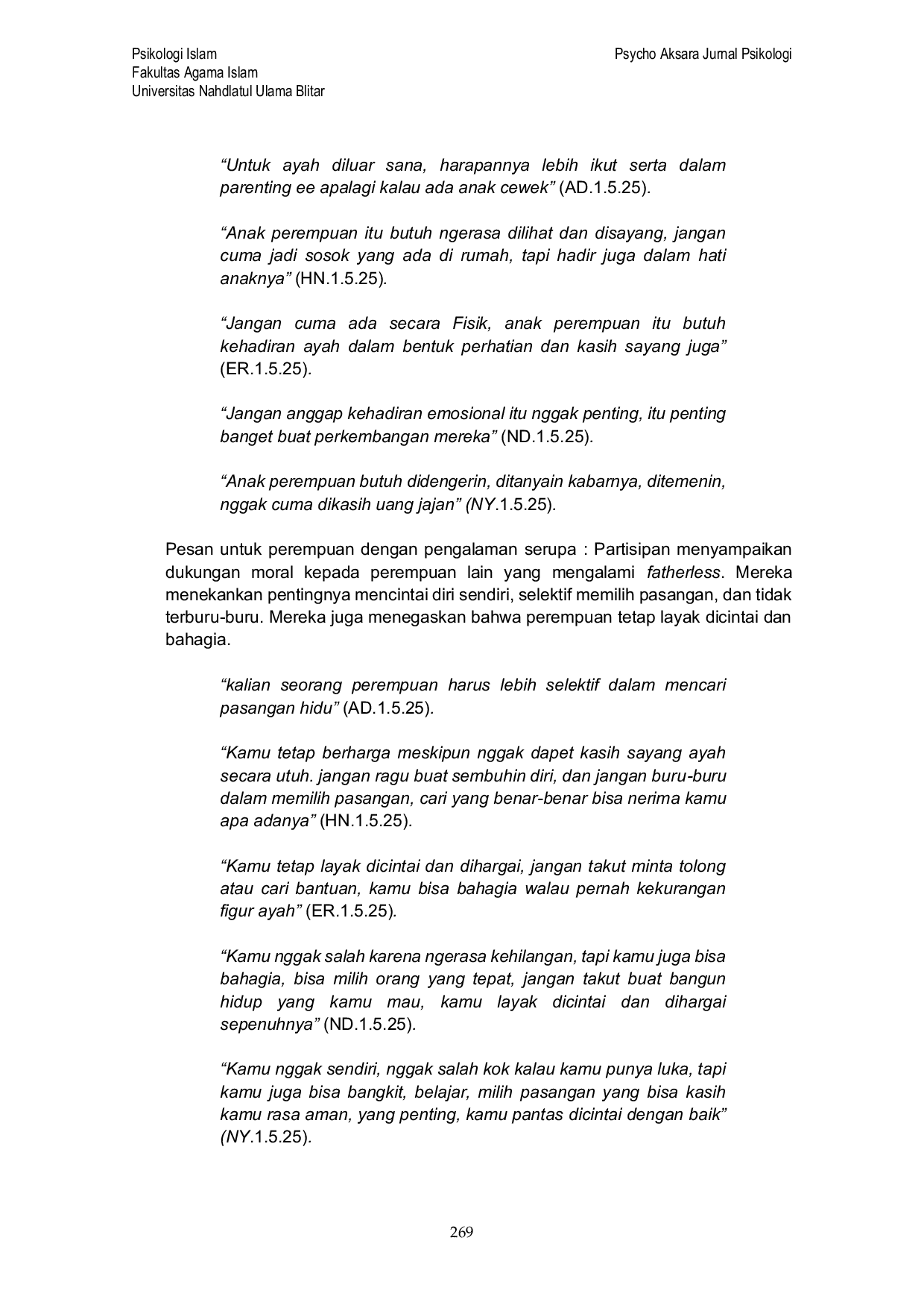 JURIS Kesulitan Perempuan Gen Z yang Mengalami Fatherless dalam Memilih Pasangan Hidup