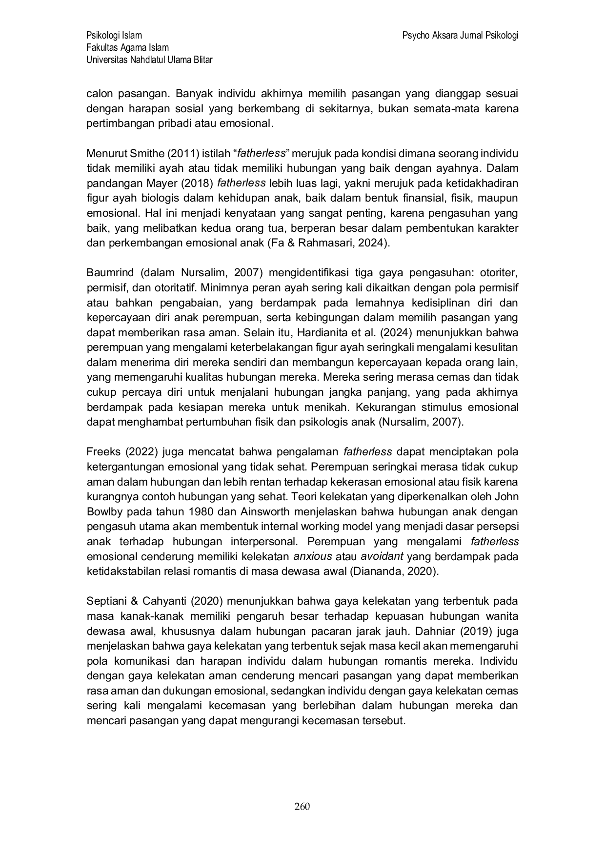 JURIS Kesulitan Perempuan Gen Z yang Mengalami Fatherless dalam Memilih Pasangan Hidup