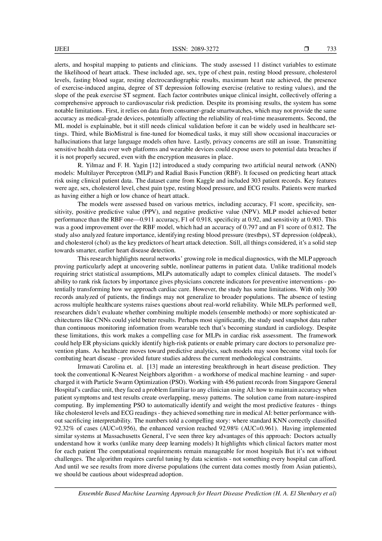 JURIS Ensemble Based Machine Learning Approach for Heart Disease Prediction