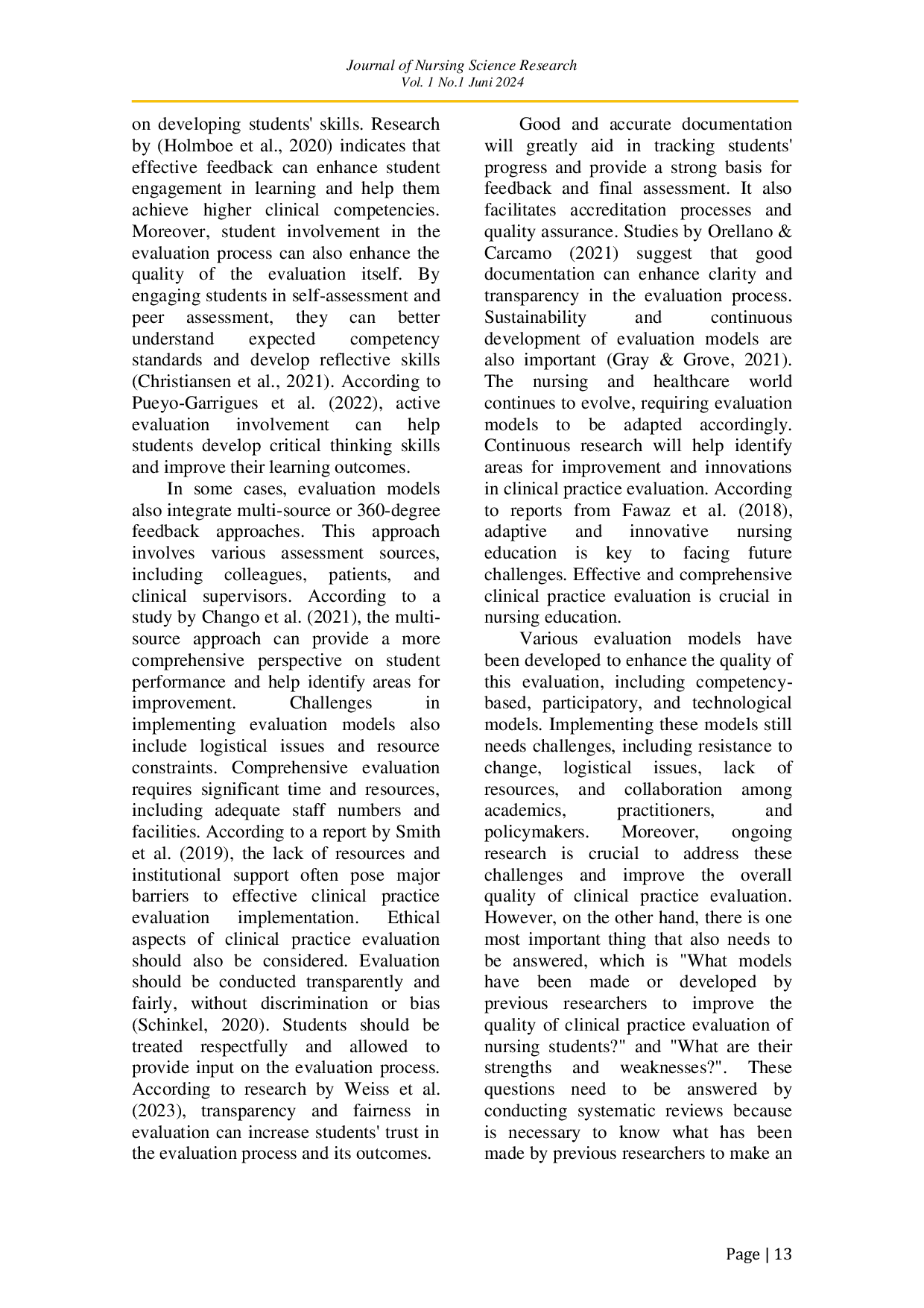 JURIS Models Used To Enhance The Quality Of Clinical Practice Evaluation Among Nursing Students