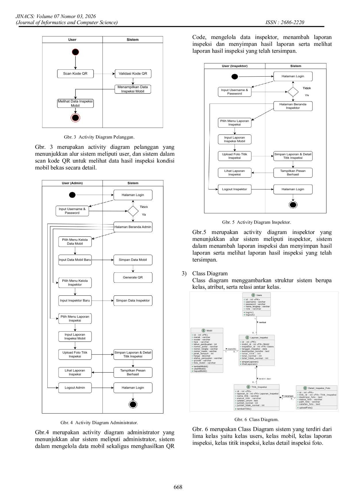 JURIS Sistem Informasi Hasil Inspeksi Kondisi Mobil Bekas Dengan Memanfaatkan Teknologi QR Code