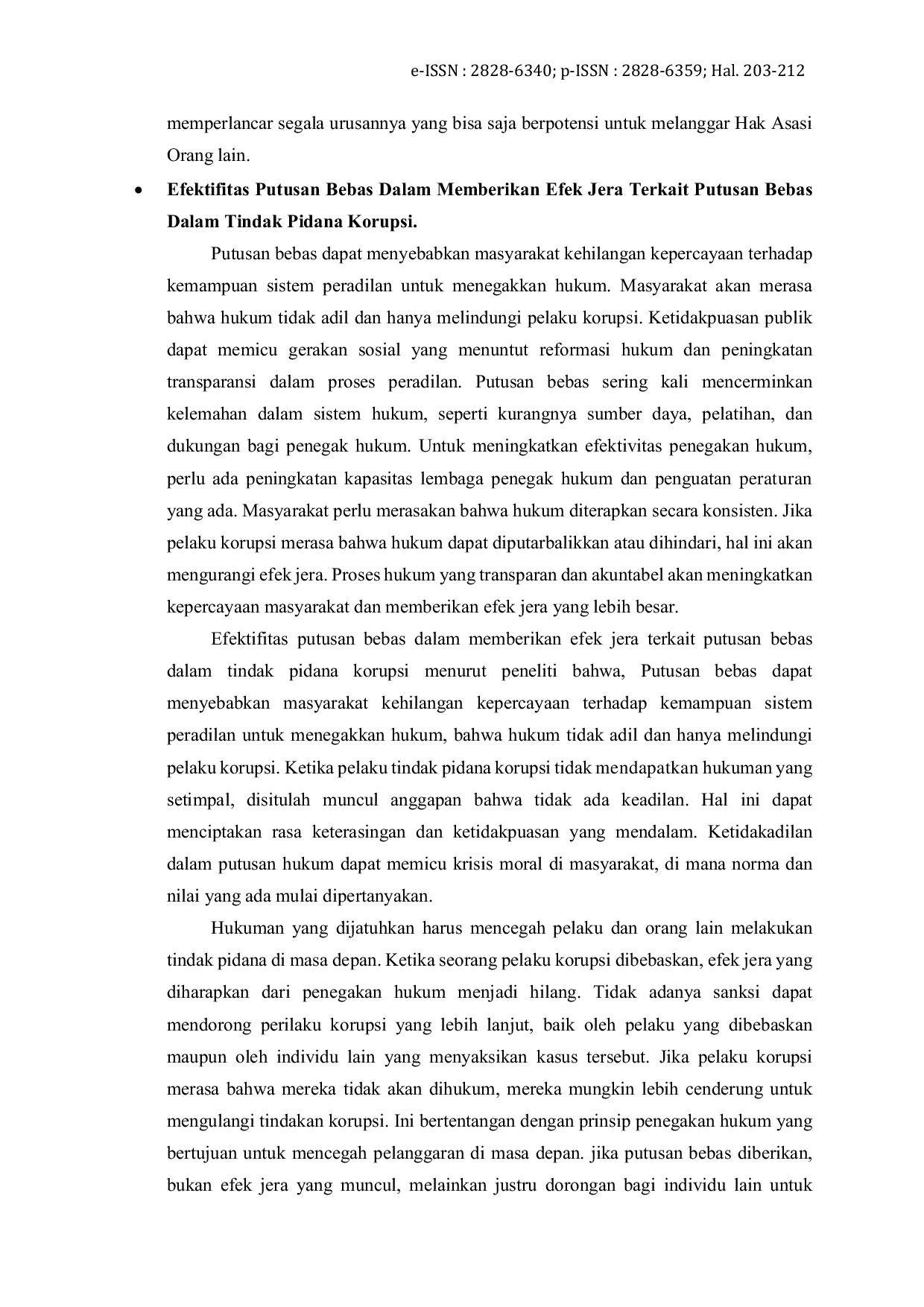 JURIS Tinjauan Yuridis Penolakan Permohonan Kasasi oleh Mahkamah Agung Terkait Putusan Bebas dalam Tindak Pidana Korupsi