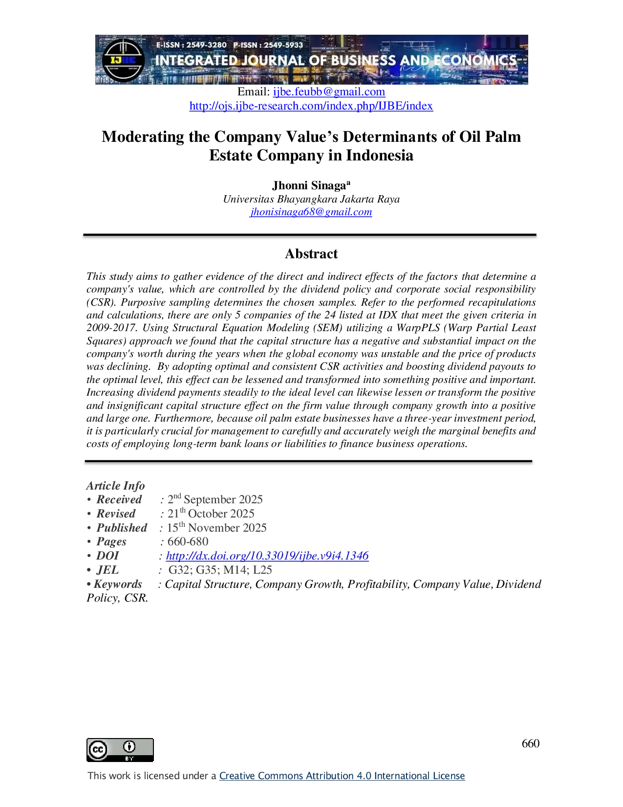 JURIS Moderating the Company Value s Determinants of Oil Palm Estate Company in Indonesia
