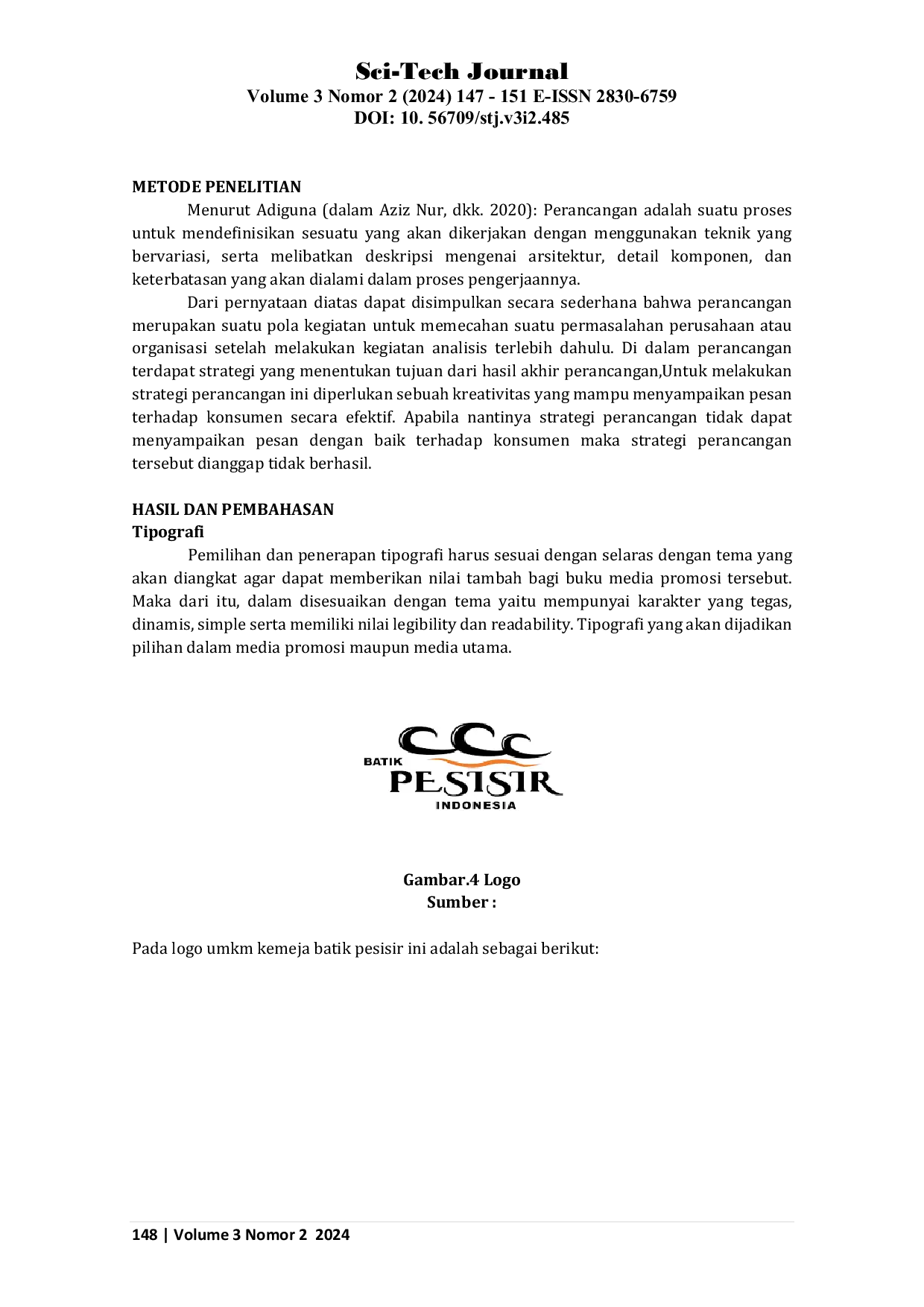 JURIS Penerapan Analisis Logo dalam Perusahaan Batik Pesisir Thamrin City