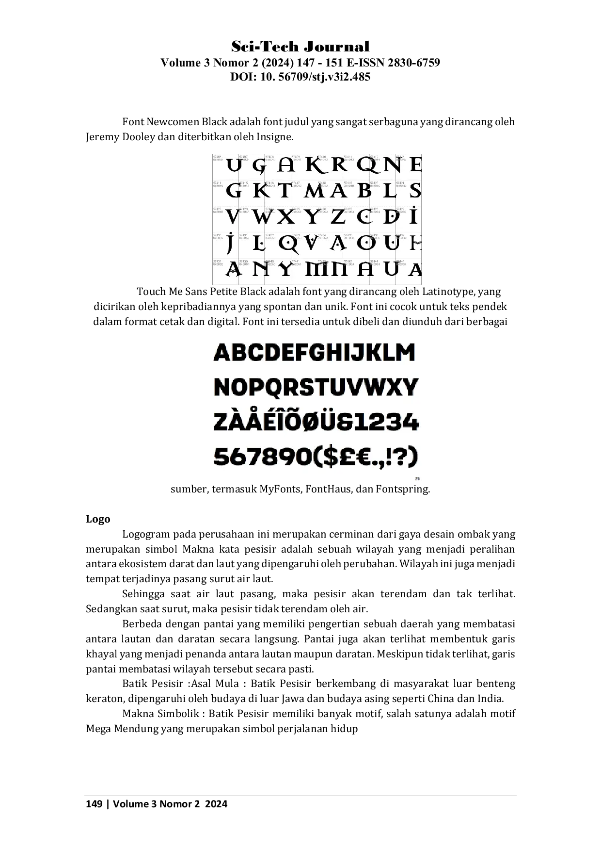 JURIS Penerapan Analisis Logo dalam Perusahaan Batik Pesisir Thamrin City