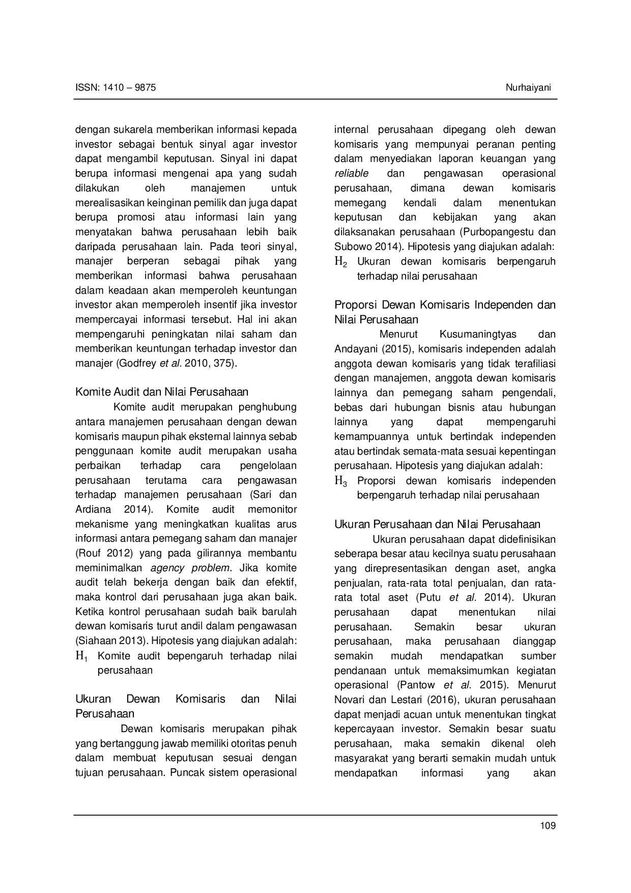 JURIS Pengaruh Corporate Governance Leverage Dan Faktor Lainnya Terhadap Nilai Perusahaan Non Keuangan