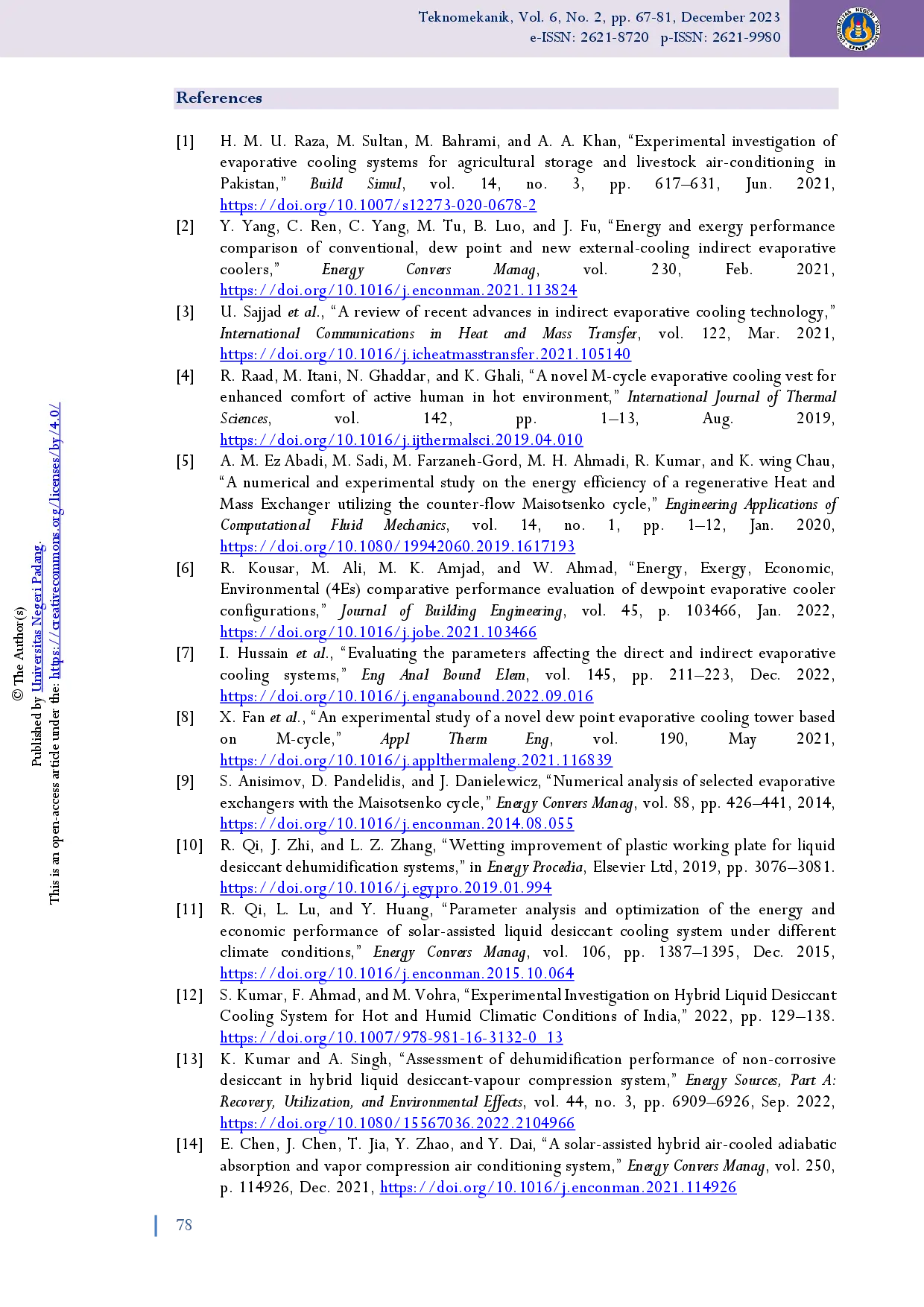 juris Experimental investigation of effect of extent and position of bypass openings on performance of a single unit liquid desiccant based indirect evaporative cooler