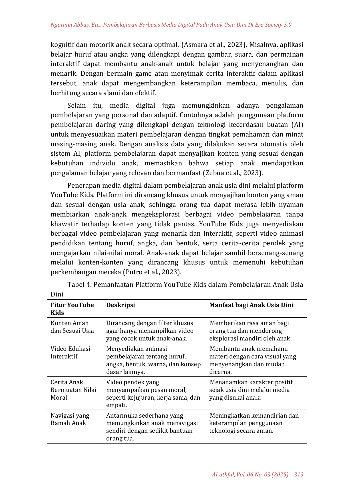 JURIS Pembelajaran Berbasis Media Digital Pada Anak Usia Dini Di Era Society 5 0