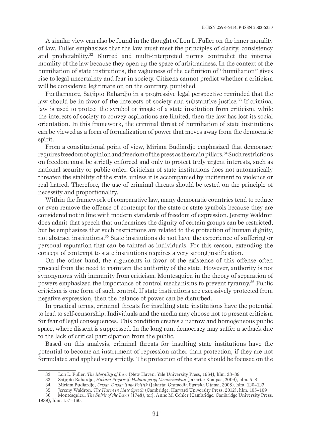 JURIS The Problem of Ambiguity in the Interpretation of the Criminal Offense of Insulting a State Institution in Cases of Potential Abuse of Authority