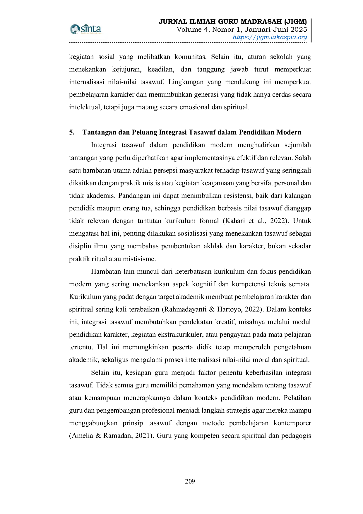 JURIS Pendidikan Akhlak Berbasis Tasawuf Relevansi dan Implementasi dalam Konteks Pendidikan Modern