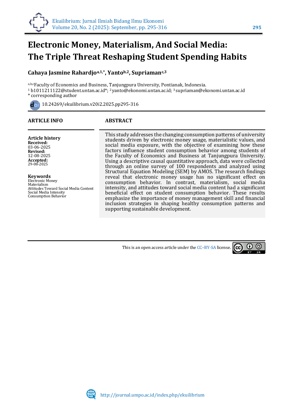 JURIS Electronic Money Materialism And Social Media The Triple Threat Reshaping Student Spending Habits