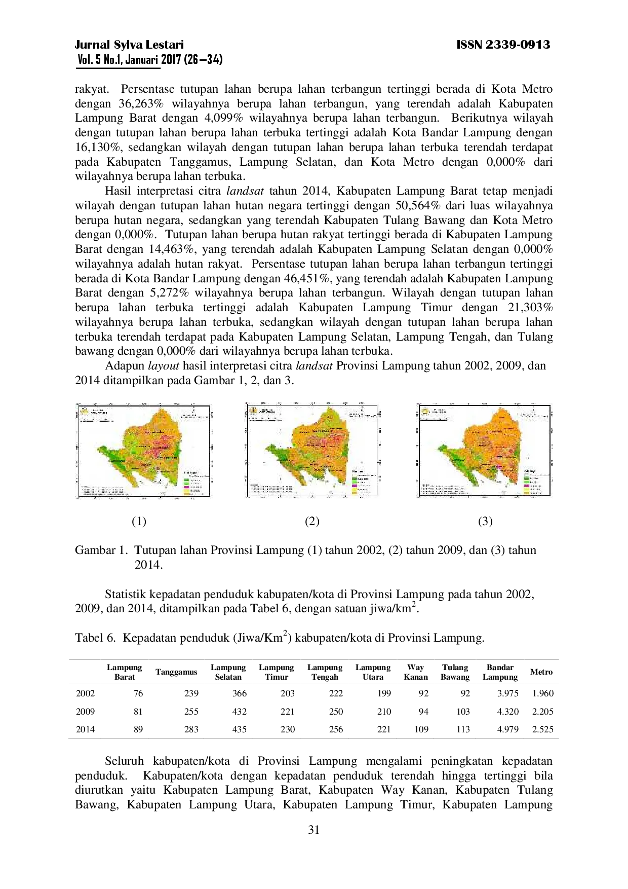 juris Pengaruh Tutupan Lahan terhadap Insidensi Pneumonia pada Balita di Provinsi Lampung