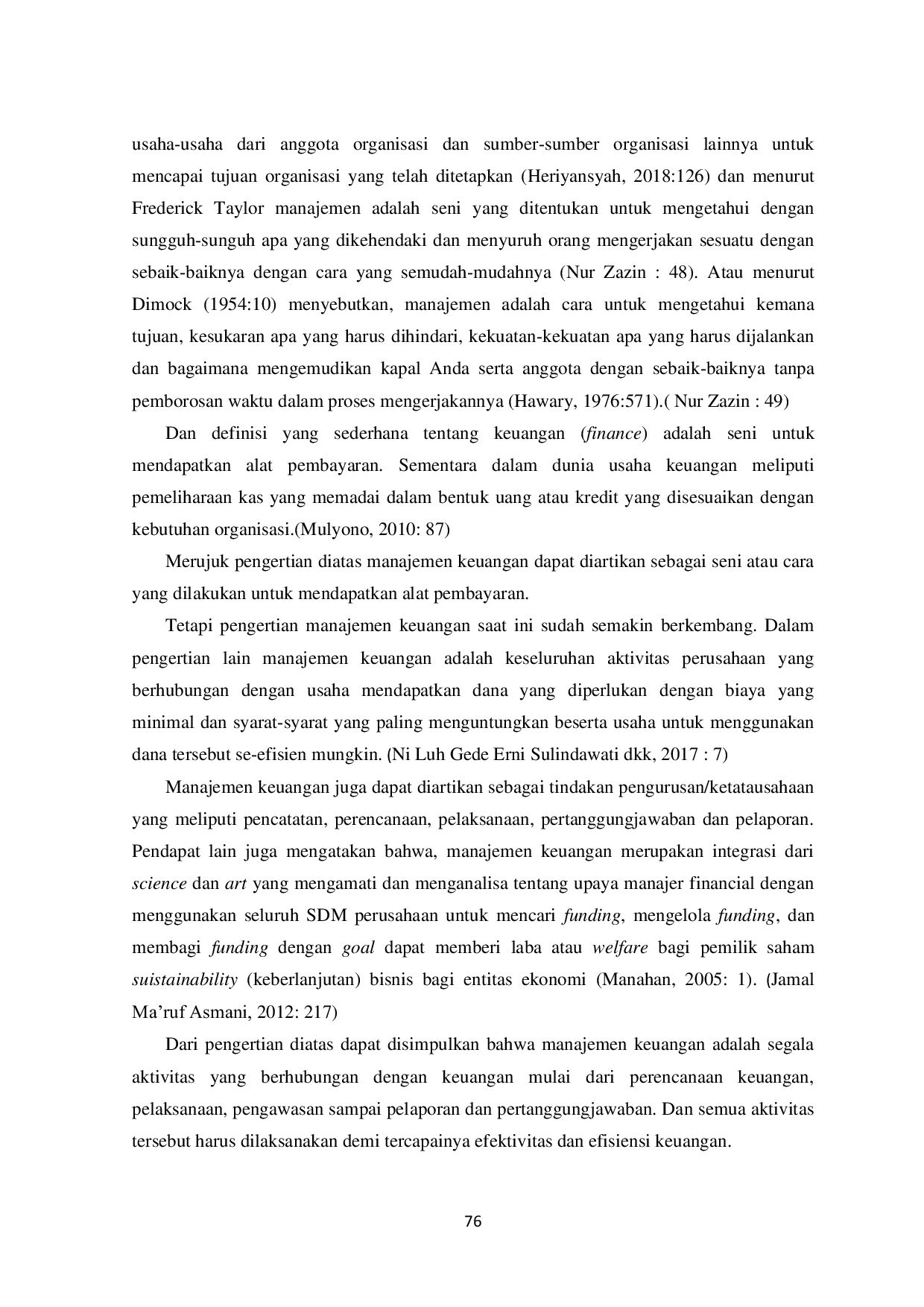 JURIS IMPLEMENTASI MANAJEMEN KEUANGAN DALAM MENUNJANG EFEKTIFITAS KEGIATAN DI YAYASAN AZ ZIKRA SENTUL BOGOR