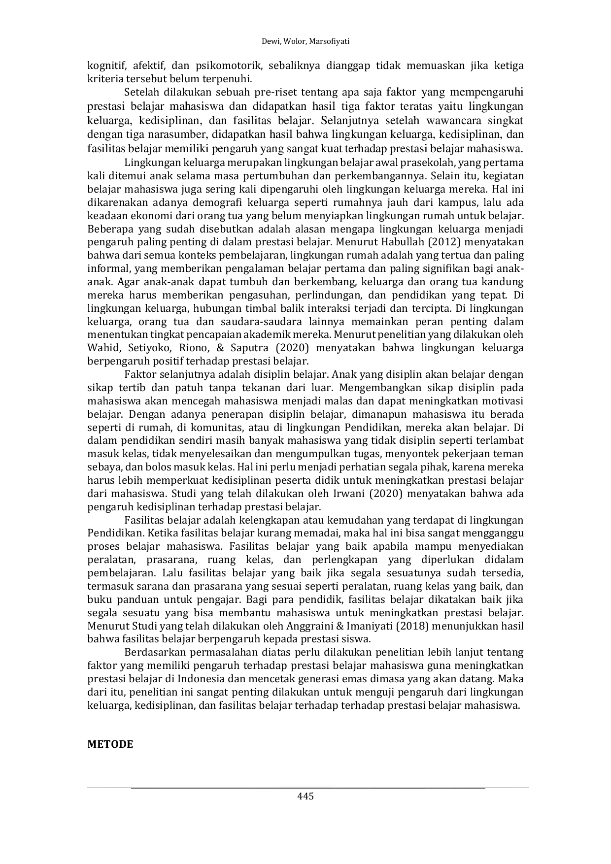 JURIS Cara Untuk Meningkatkan Prestasi Belajar Mahasiswa Untuk Mencetak Generasi Emas