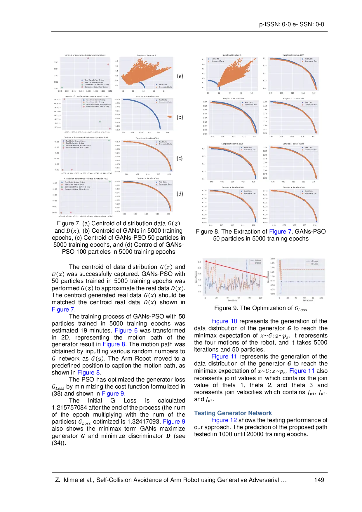JURIS Self Collision Avoidance of Arm Robot Using Generative Adversarial Network and Particle Swarm Optimization GAN PSO