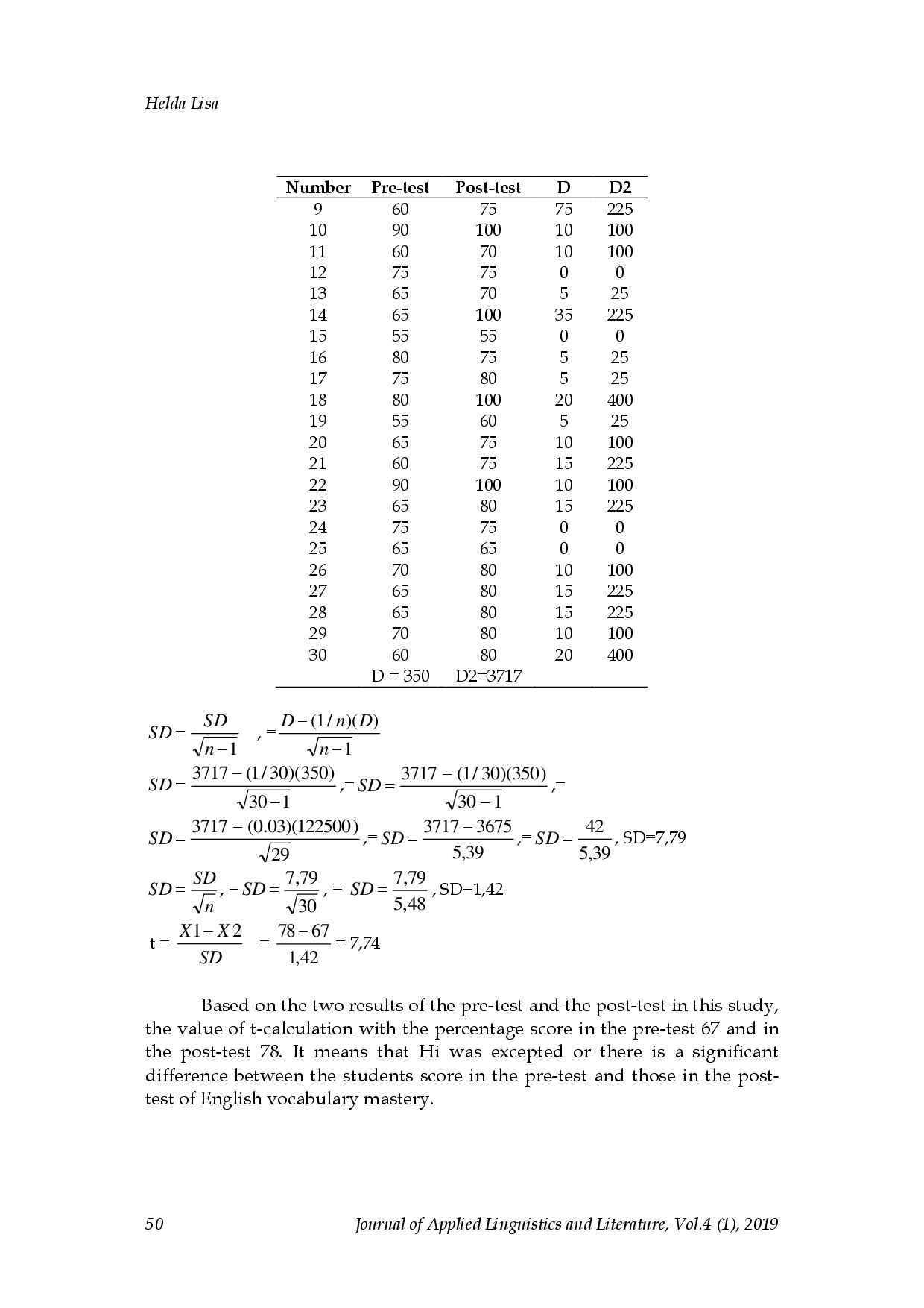 juris The Effectiveness of Flashcards on the Motivation to Increase English Vocabulary Among the Fourth Elementary School