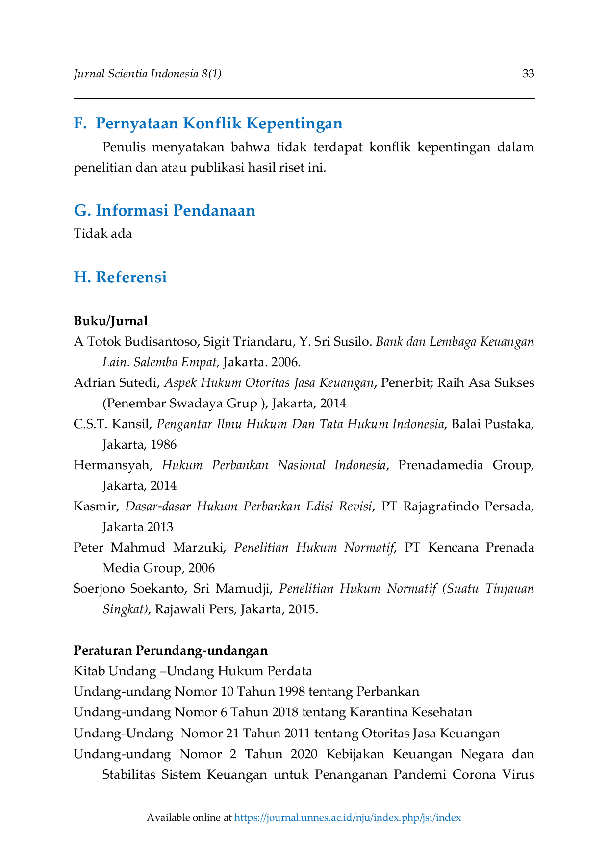 JURIS The Impact of Covid 19 Outbreak on Banking Policies in Indonesia