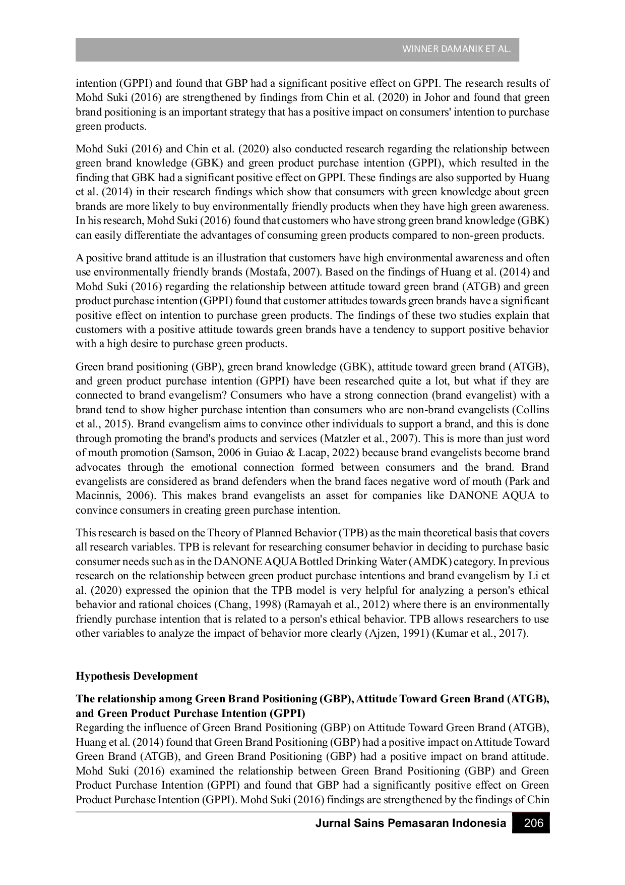 JURIS Analysis of The Influence of Green Brand Positioning and Green Brand Knowledge on Brand Evangelism
