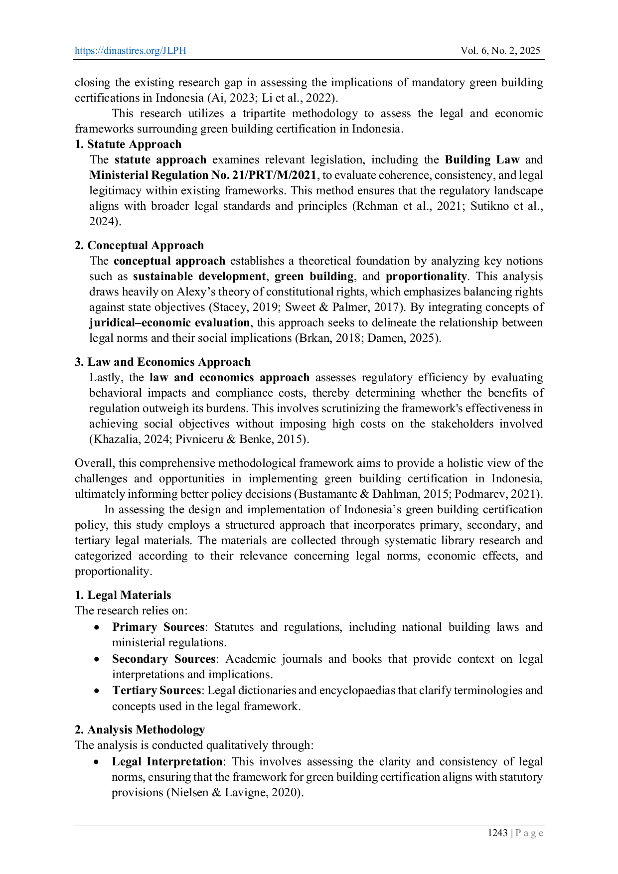 JURIS Proportionality in Mandatory Green Building Certification A Legal Economic Analysis