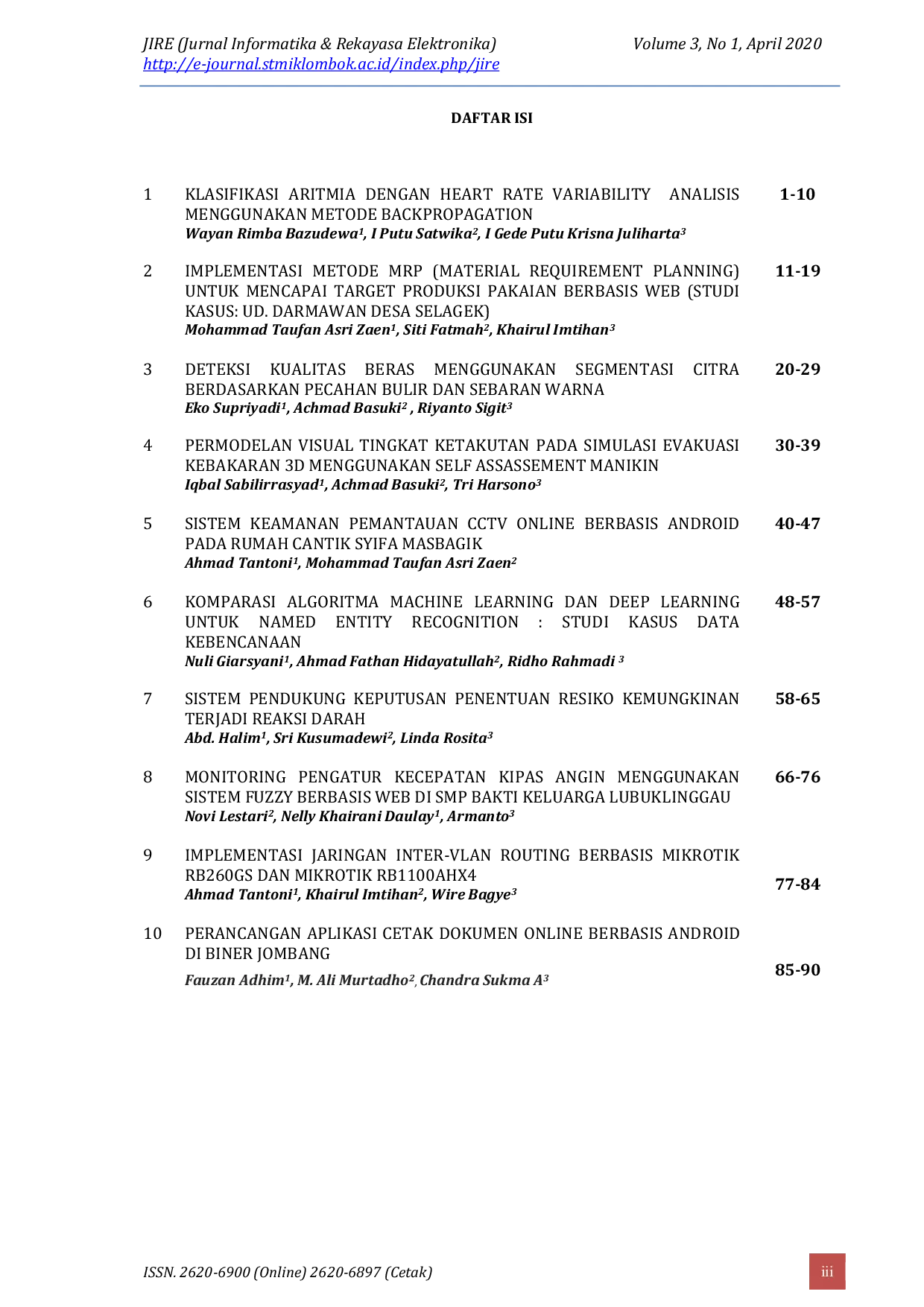 JURIS Implementasi Jaringan Inter Vlan Routing Berbasis Mikrotik Rb260Gs Dan Mikrotik Rb1100Ahx4