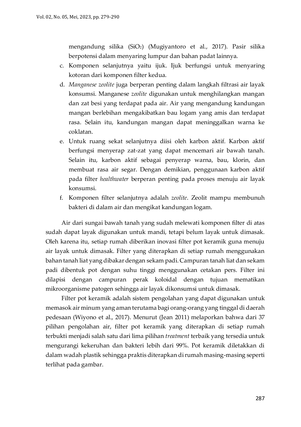 JURIS Pengolahan Air Sungai Bawah Tanah di Dusun Gaduhan dengan Alat Healthwater