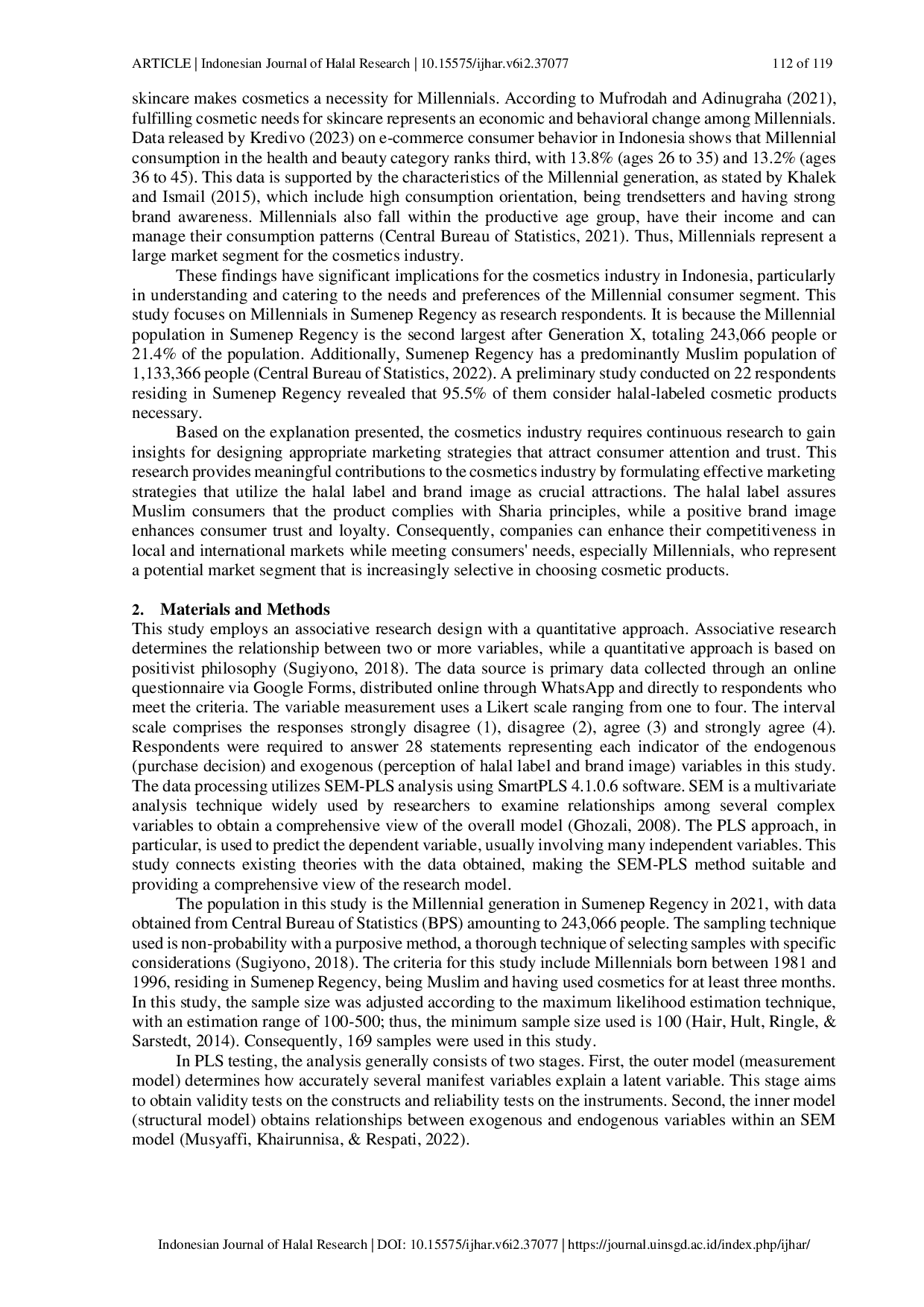 JURIS The Influence of Perception of Halal Labels and Brand Image on Cosmetic Purchasing Decisions Among Millennials