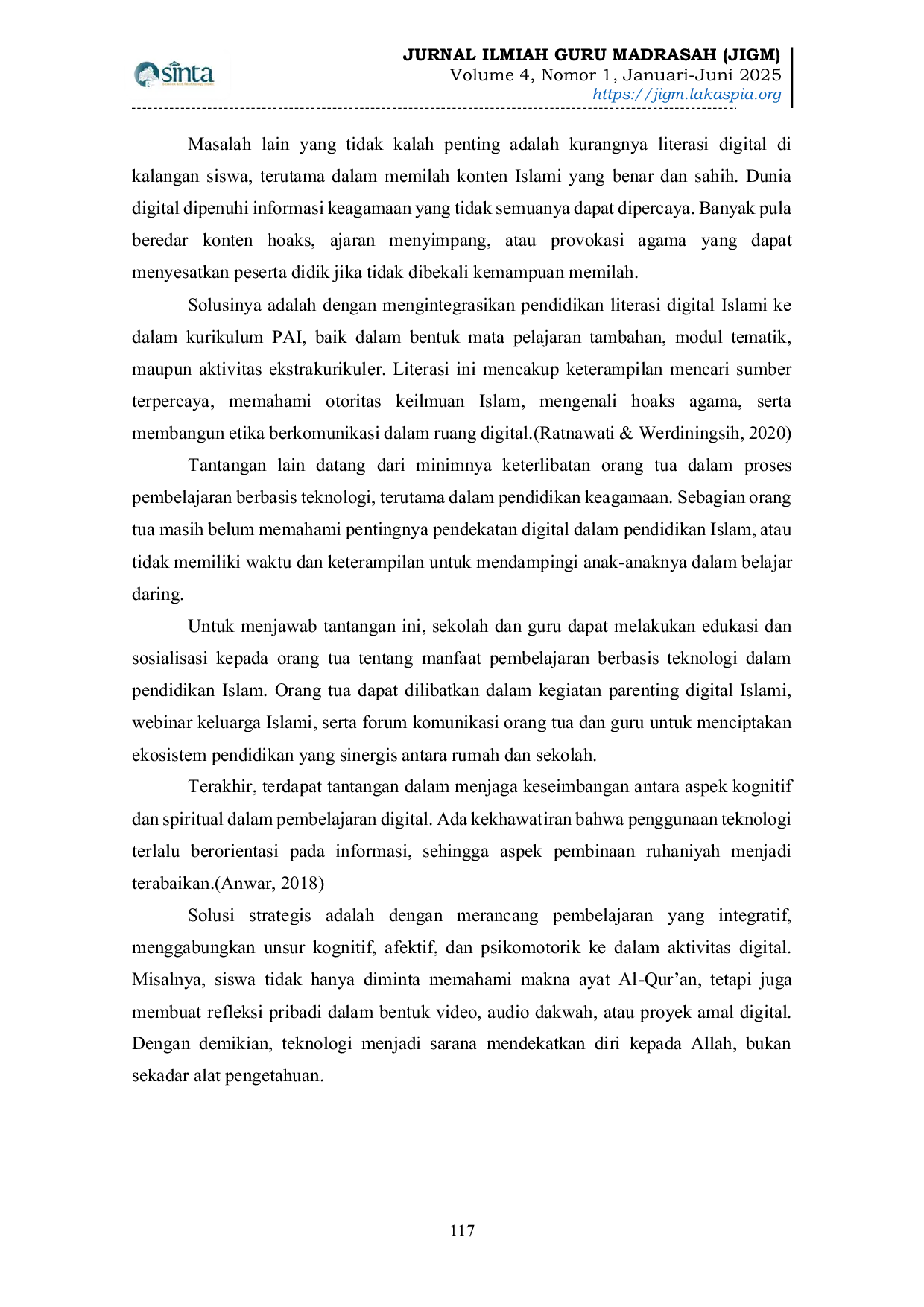 JURIS Strategi Pembelajaran Pendidikan Islam Berbasis Teknologi untuk Generasi Milenial