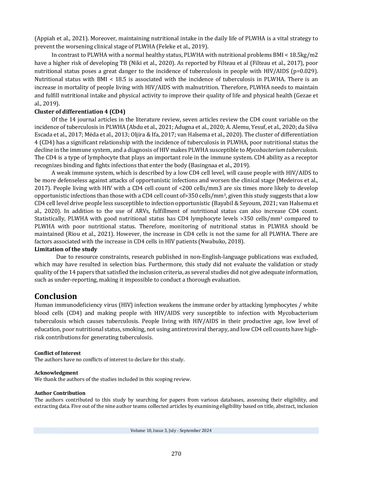 JURIS The Impact of Tuberculosis on People Living With HIV Scoping Review