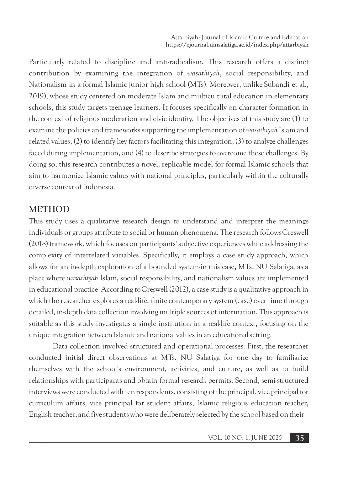 juris Social responsibility and nationalism in school life challenges of wasathiyah Islam