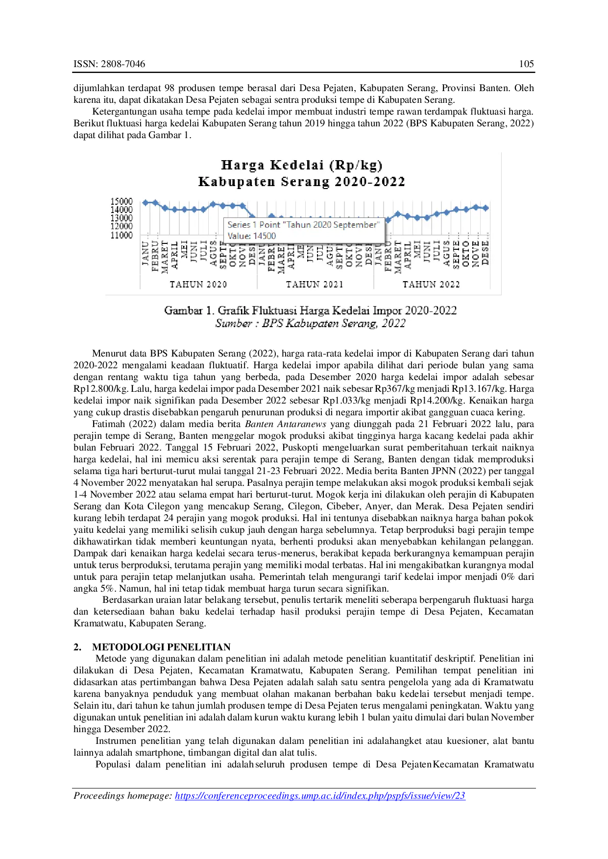 JURIS Pengaruh Fluktuasi Harga Ketersediaan Bahan Baku Kedelai Terhadap Hasil Produksi Perajin Tempe di Desa Pejaten Kecamatan Kramatwatu Kabupaten Serang Provinsi Banten