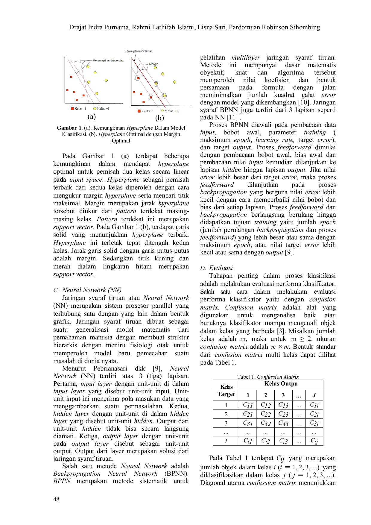 JURIS Analisis Klasifikasi Data Tracer Study Dengan Support Vector Machine Dan Neural Network