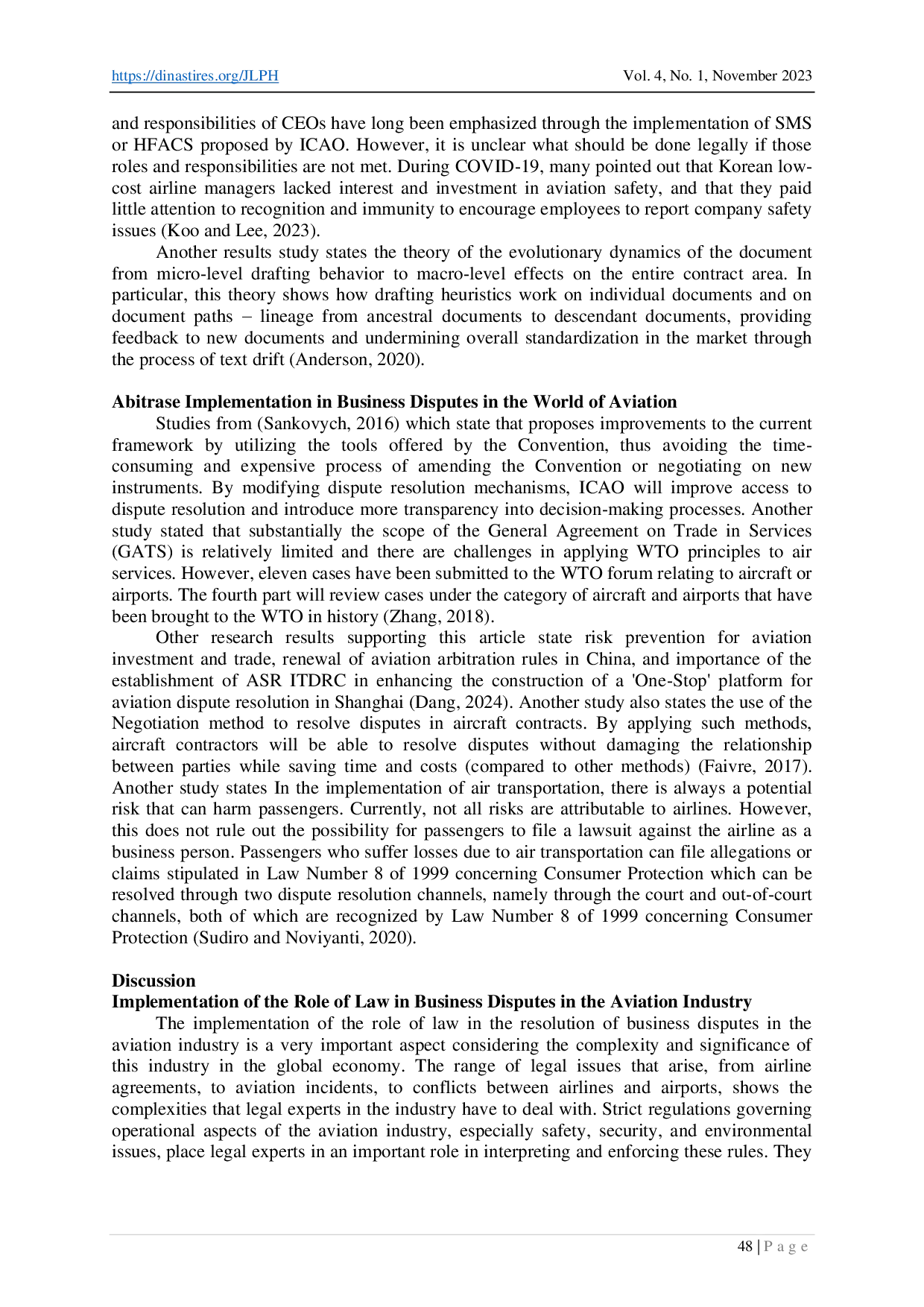 juris Resolution of Business Disputes in the Aviation Industry The Role of Law and Arbitration