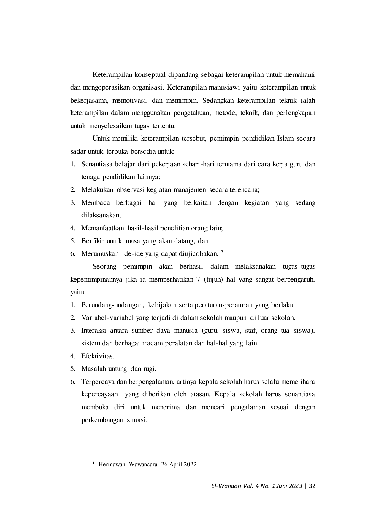 JURIS Kepemimpinan yang Efektif Gaya Aktivitas dan Keterampilan di Sekolah