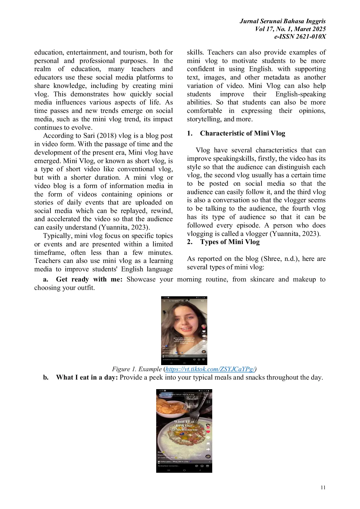 JURIS The Effectiveness Using Mini Vlog as a Learning Media in English Speaking Ability at Smk Swasta Dharma Patra for the Academic Year 2023 2024