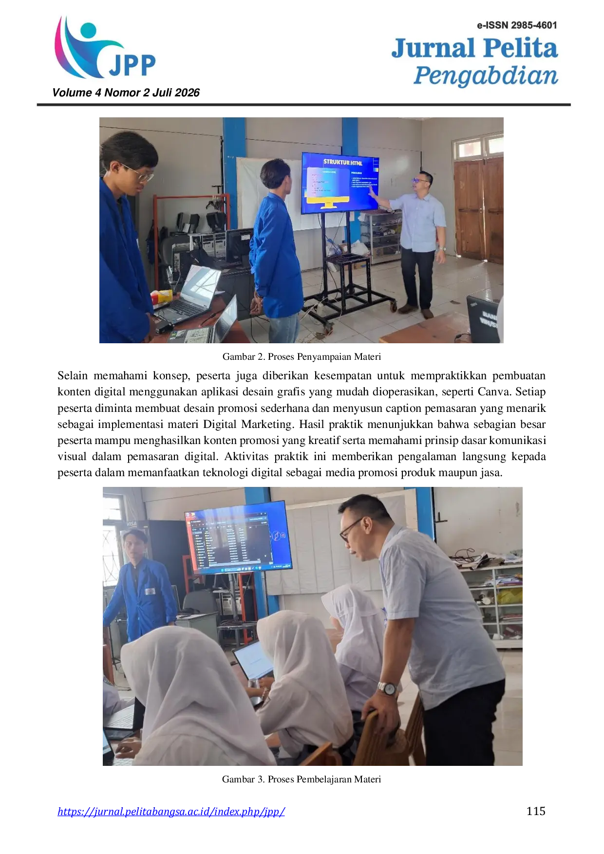JURIS Pemberdayaan Siswi SMK melalui Pelatihan Digital Marketing dan Personal Branding untuk Meningkatkan Kesiapan Kerja