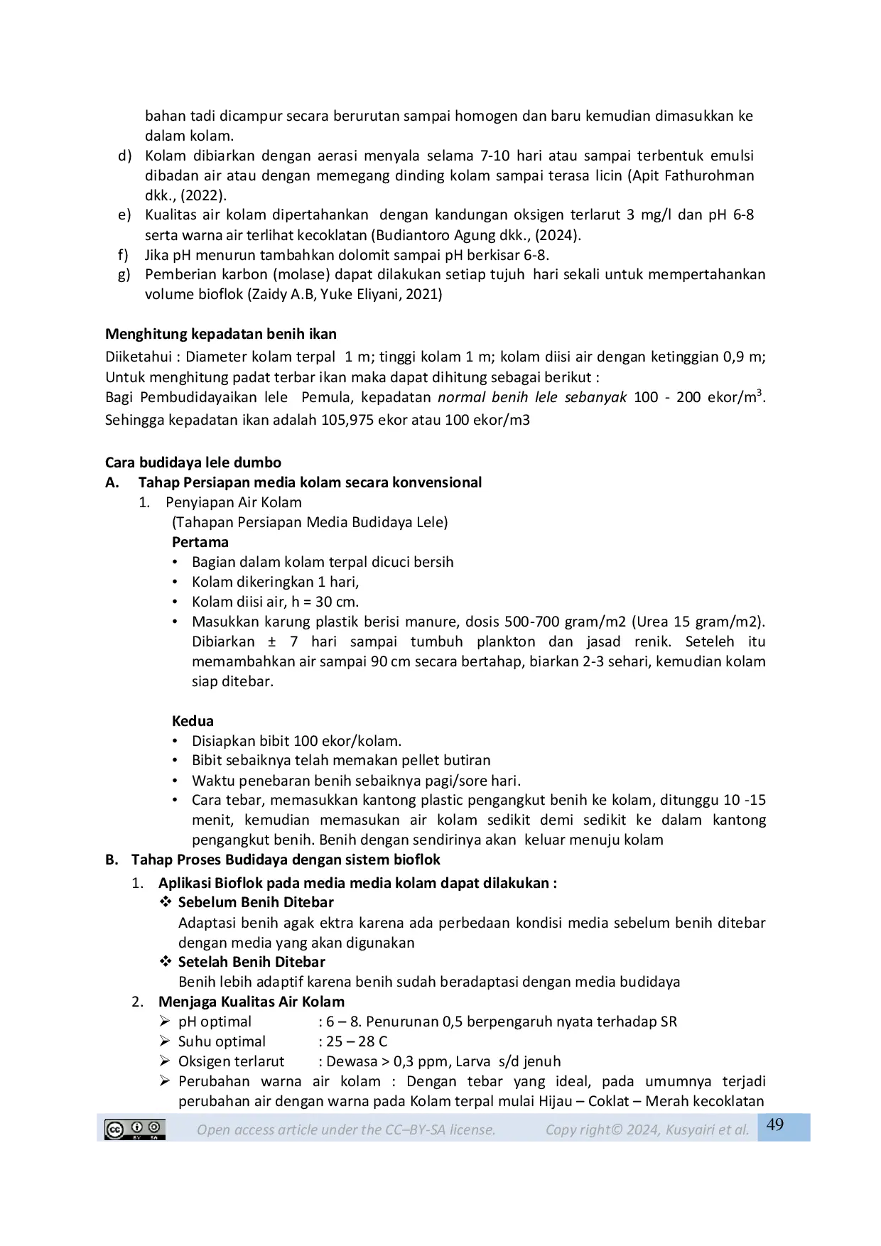 JURIS Penyiapan Media Budidaya Lele Dumbo Sistem Bioflok Di Kopral Bumilis Kolam Terpal Bulat Minimalis Perkotaan