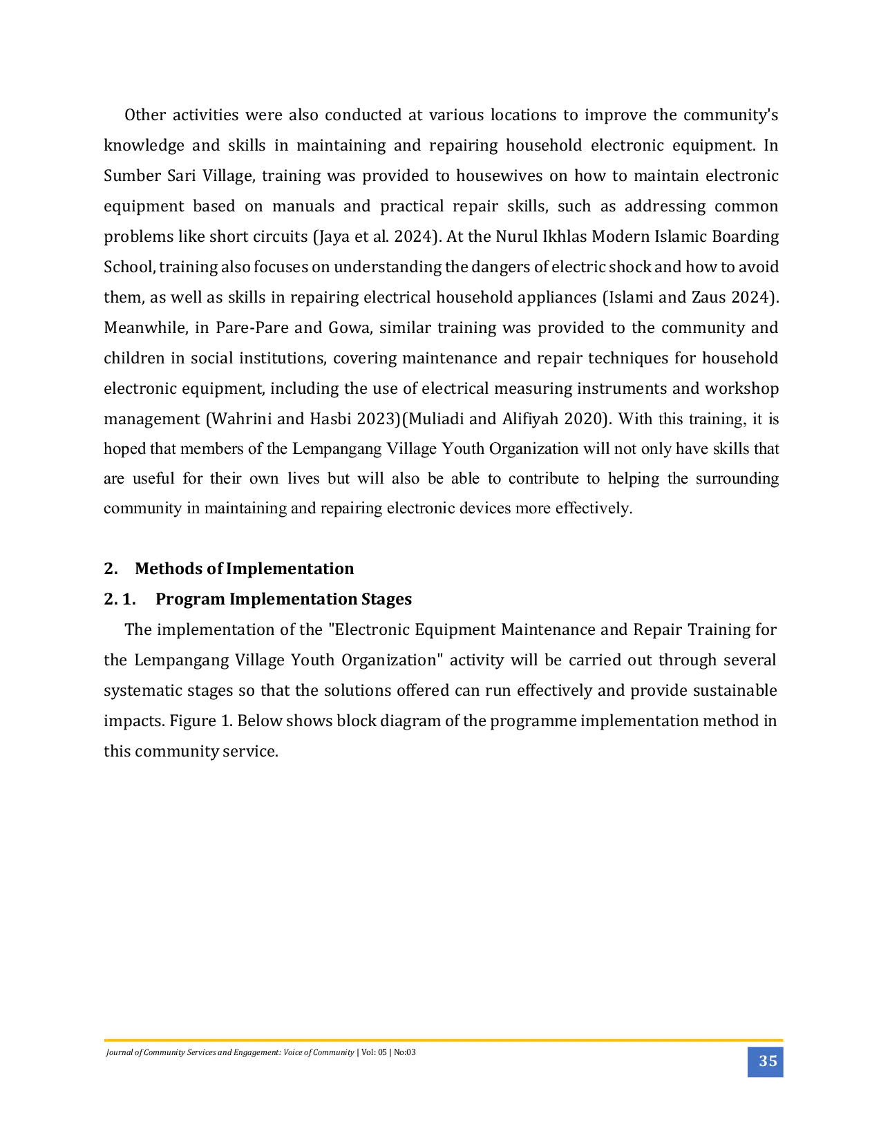 JURIS Enhancing Lempangang Village Youth Skills in Electronic Equipment Repair for Technological Independence