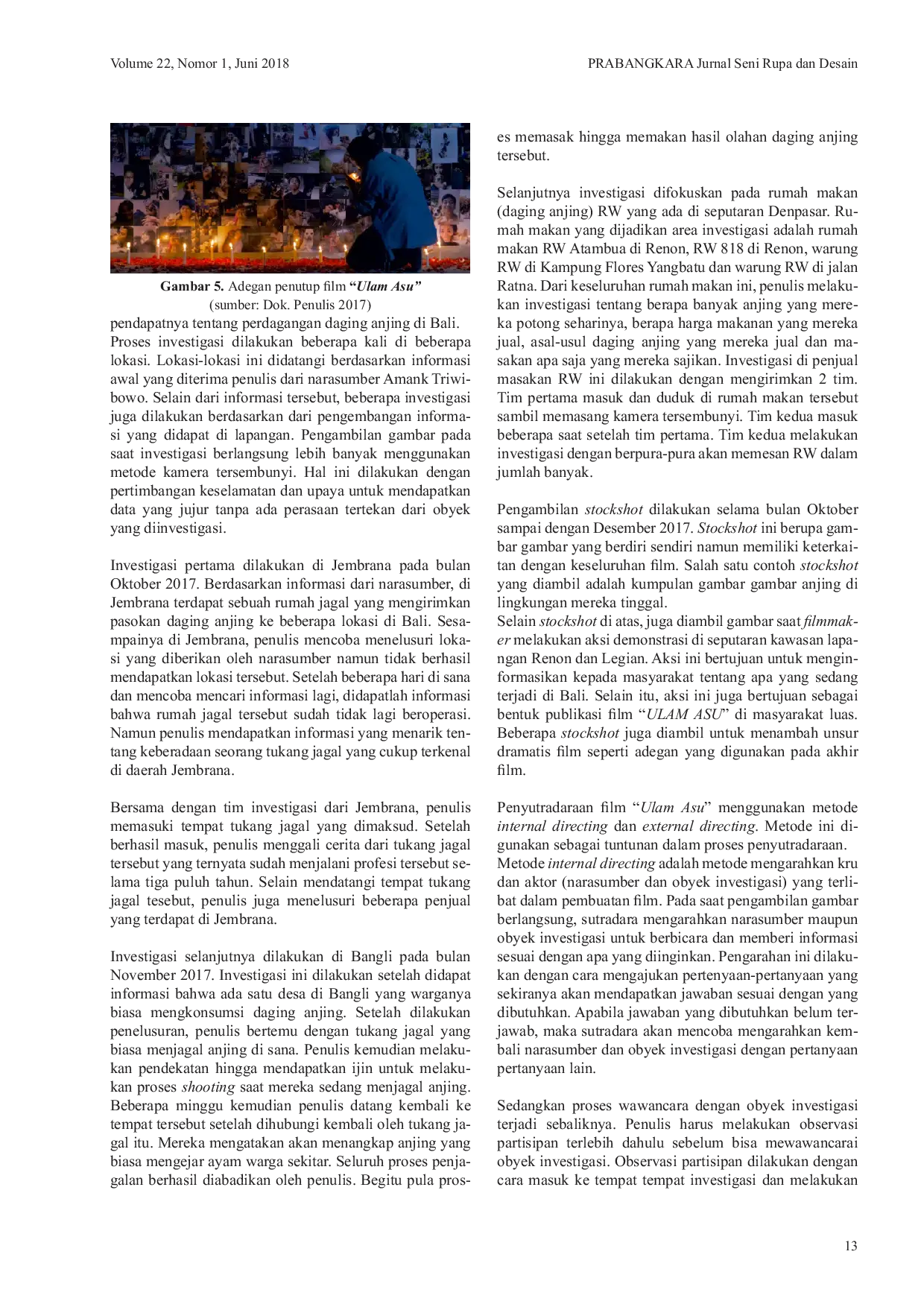 JURIS Ulam Asu Ay Media Pergerakan Melawan Perdagangan Daging Anjing Di Bali Dalam Film Dokumenter