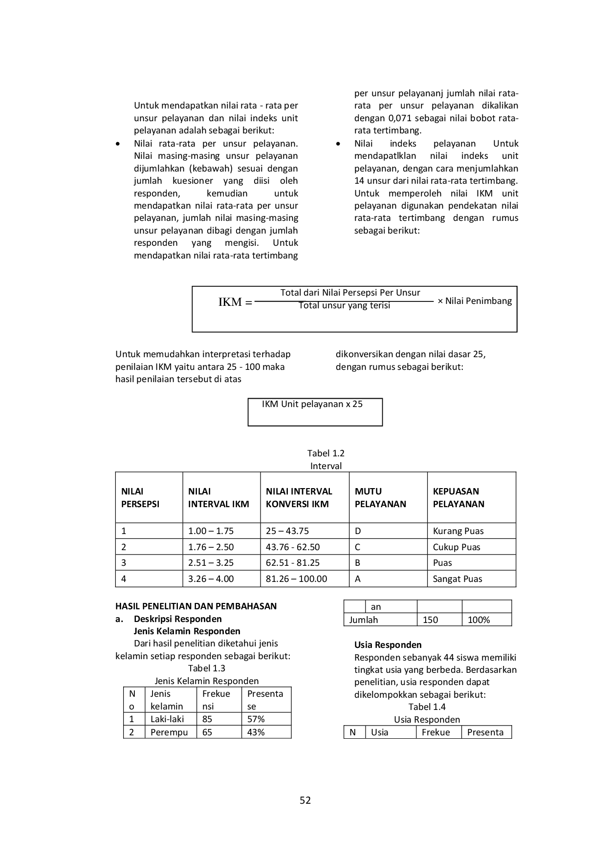 JURIS Indeks Kepuasan Pengguna Layanan Pendidikan Di Mtsn Kota Probolinggo