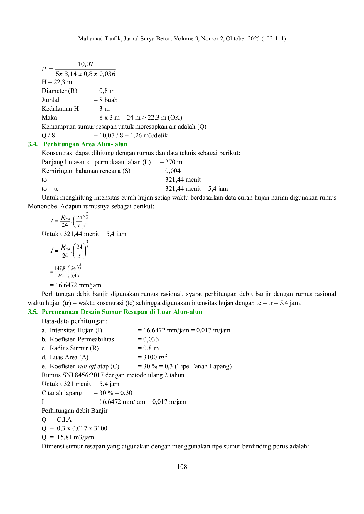 JURIS Model Sumur Resapan Untuk Mengatasi Banjir Di Alun Alun Purworejo
