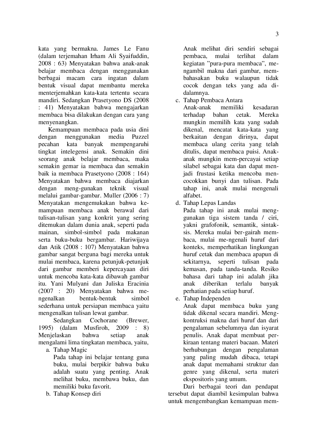 JURIS Meningkatkan Kemampuan Membaca Anak Usia Dini Dengan Menggunakan Media Puzzle Pecahan Kata