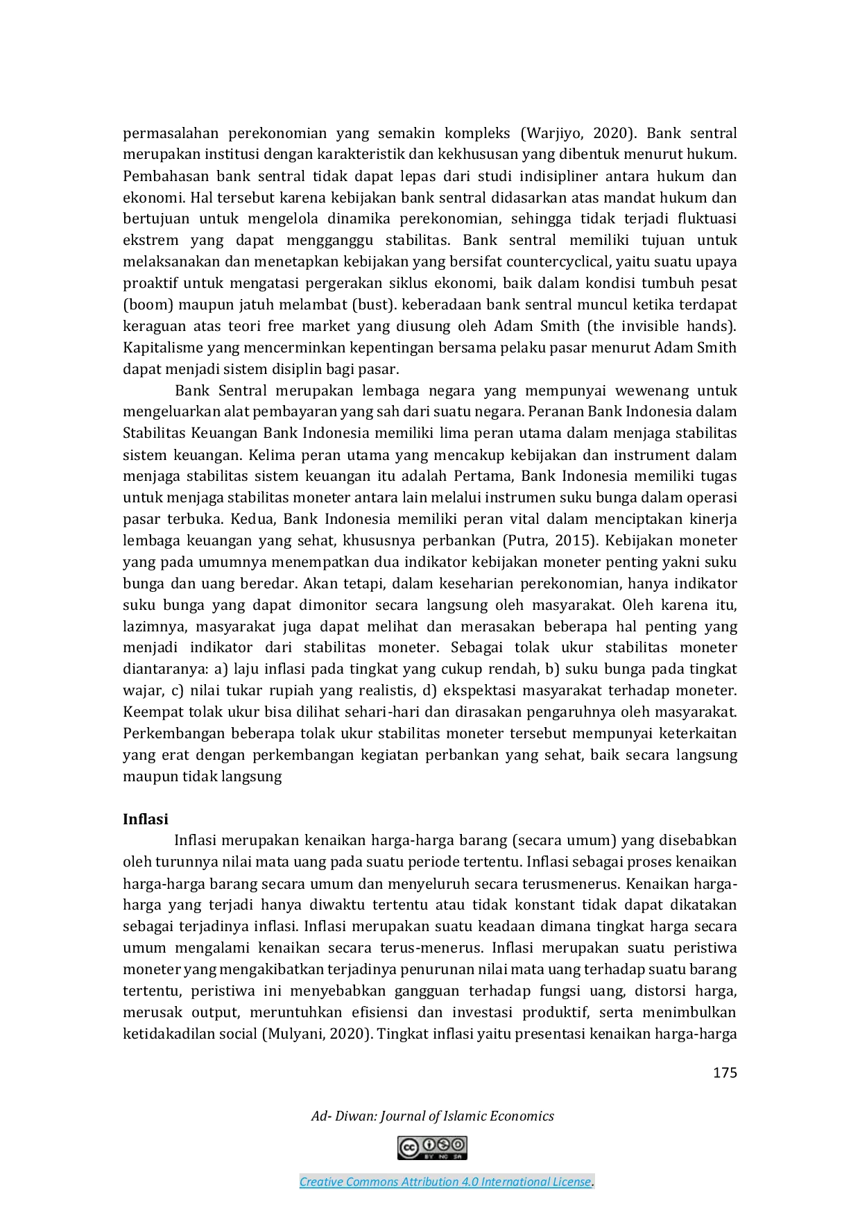 JURIS Kebijakan Moneter Sebagai Pengendali Inflasi dan Nilai Tukar