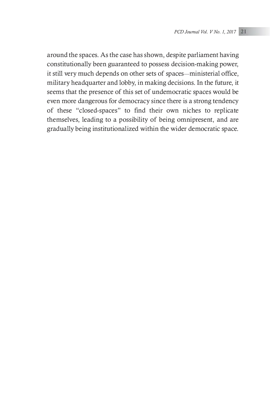 JURIS The Emerging of New Democratic Space CSOs and Parliament in Post Soeharto Indonesia