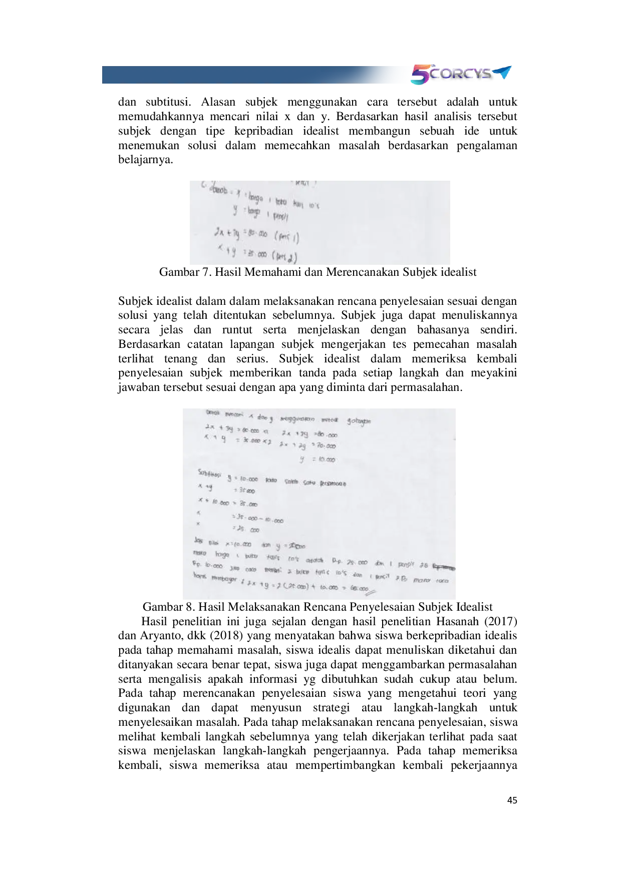 JURIS Analisis Proses Pemecahan Masalah Matematika Berdasarkan Tipe Kepribadian