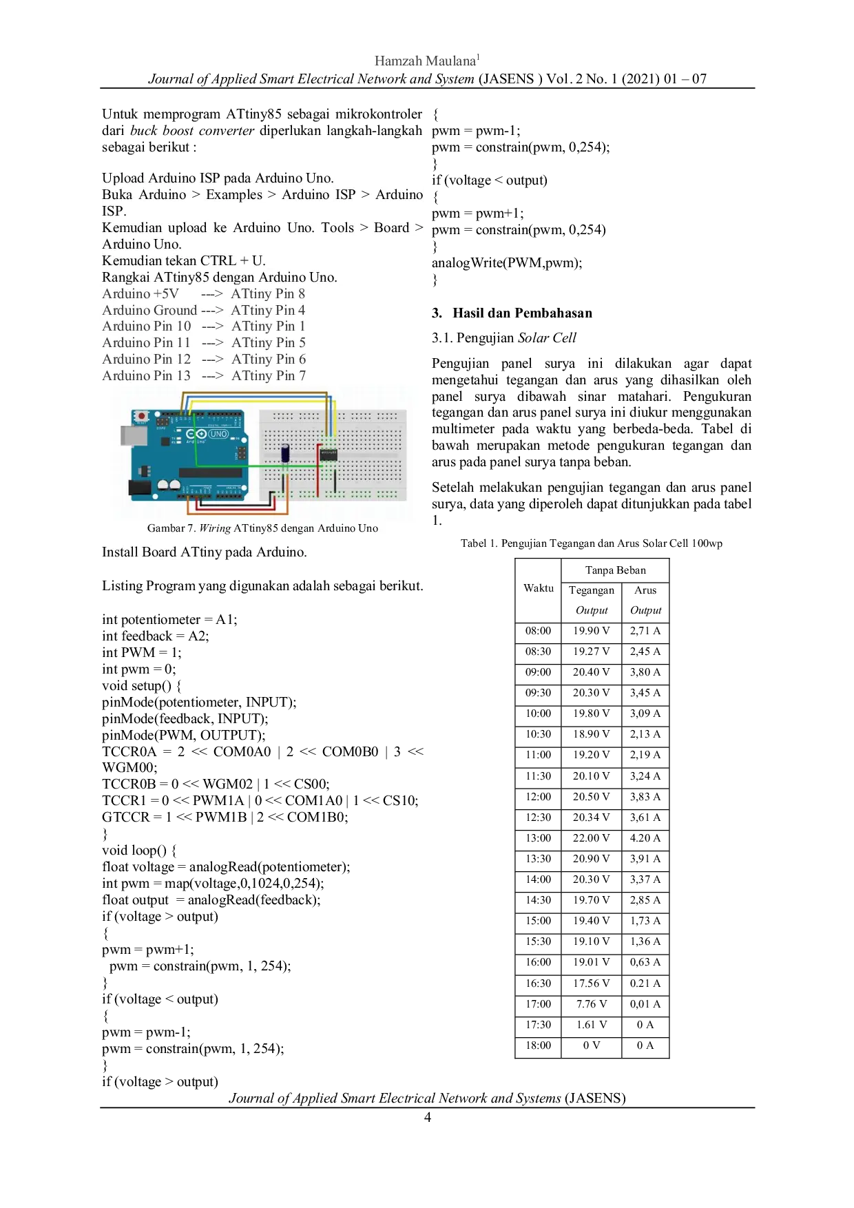JURIS Optimasi Battery Charging pada Pendingin Minuman dengan Sumber Solar Cell untuk Beban Peltier Menggunakan Buckboost Converter