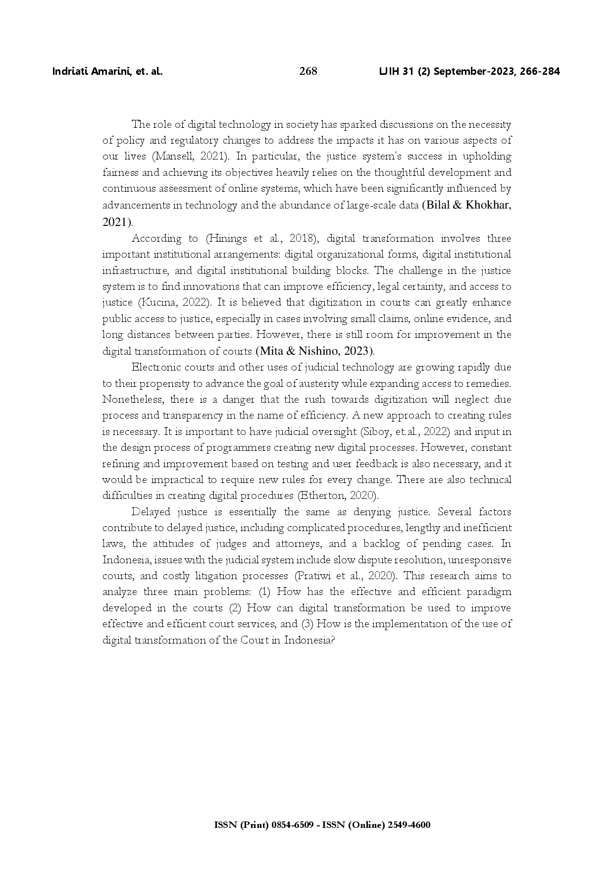 juris Digital transformation creating an effective and efficient court in Indonesia