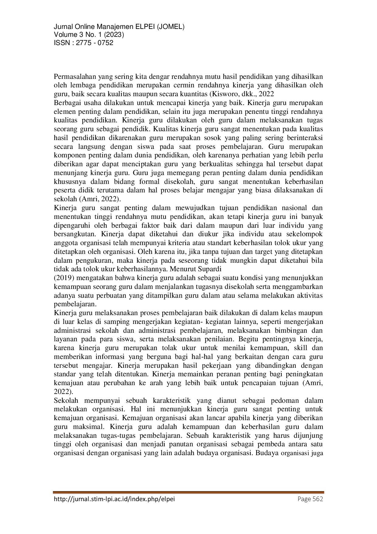 juris Pengaruh Budaya Organisasi Kompetensi dan Motivasi Terhadap Kinerja Guru Madrasah Ibtidaiyah di Polewali Mandar